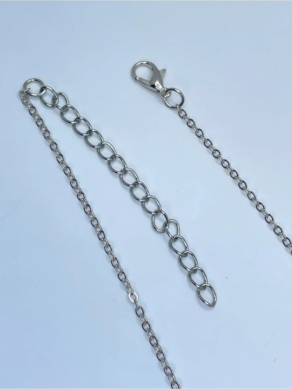 Silver Tone Crystal Flower Necklace Dainty Floral Statement Jewelry